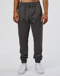 Man wearing MVP Cuffed Track Pant - Dark Storm | Model:Jackson | Size:L
