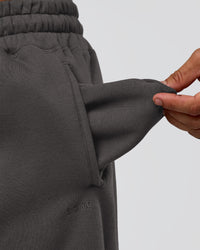 Man wearing MVP Cuffed Track Pant - Dark Storm | Model:Jackson | Size:L