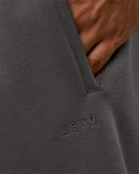 Man wearing MVP Cuffed Track Pant - Dark Storm | Model:Jackson | Size:L