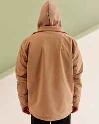 Man wearing Marshall 2.0 Jacket - Greige | Model:Jackson | Size:L