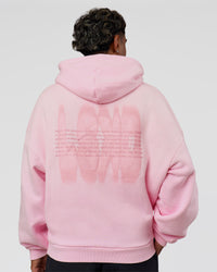 Man wearing Memory In Motion Ultra Heavyweight Washed Hoodie - Marshmallow Washed | Model:Xav | Size:L