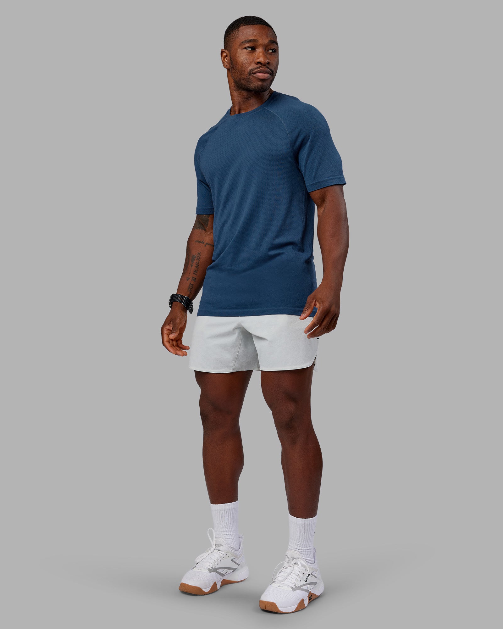 Mens AeroFLX+ Seamless Tee - Indigo | LSKD