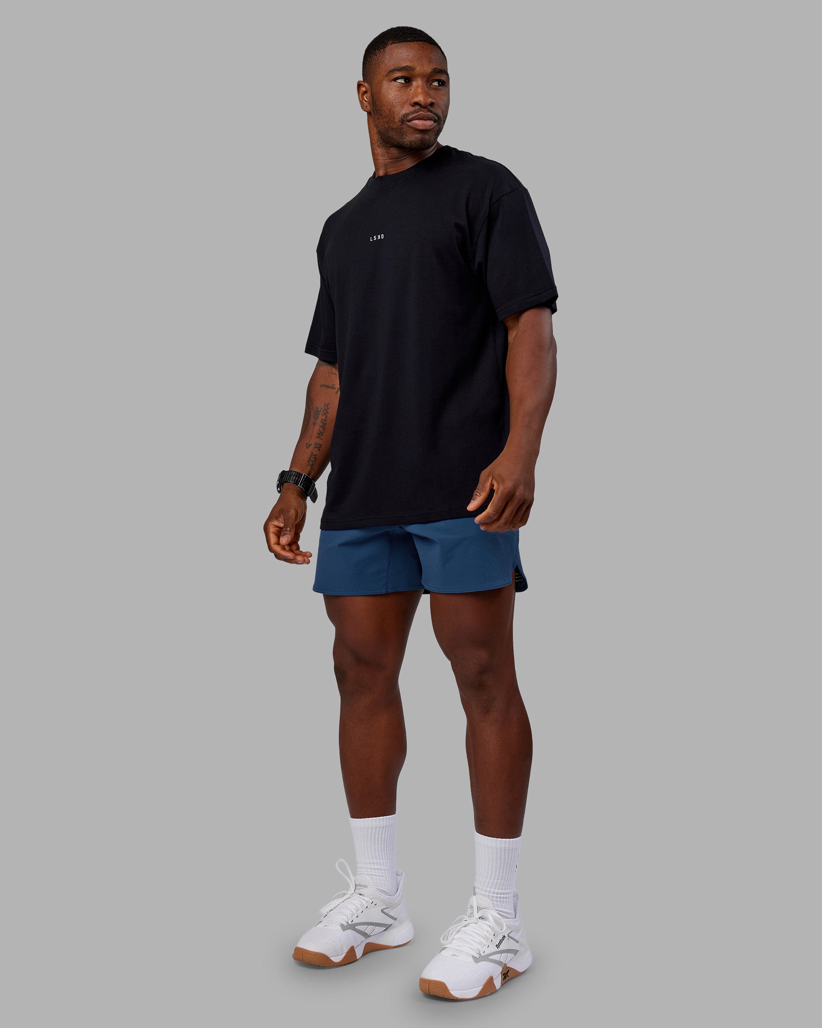 Base FLXCotton Tee Oversized - Black | LSKD
