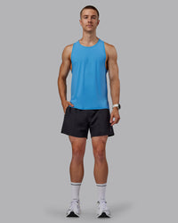Man wearing Cadence Tank - Azure Blue