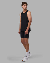 Man wearing Men's Perform Short Tight - Black | Model:Brandon | Size:L