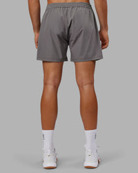 Man wearing Rep 5" Performance Short - Storm Front | Model:Jackson | Size:L