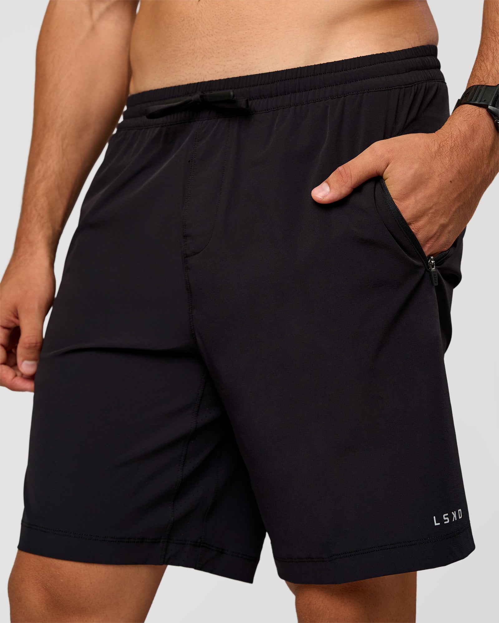Man wearing Rep 9'' Training Short - Black | Model:Liam | Size:L