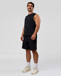 Man wearing Rep Muscle Training Tank - Black | Model:Adam | Size:L