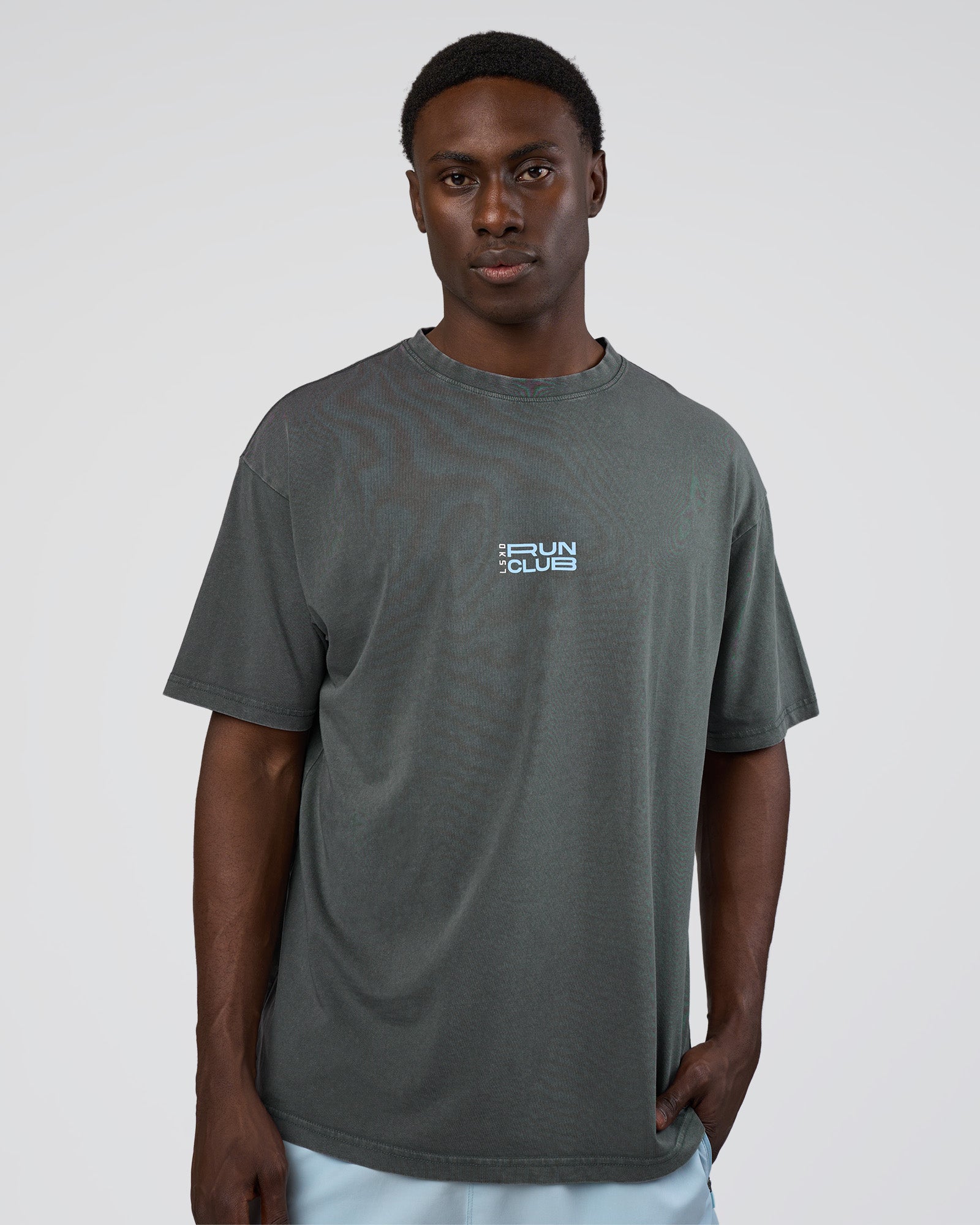 Runner's FLXCotton Oversized Tee - Dark Storm Washed-Open Air | LSKD