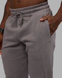Man wearing Stream Panel Track Pants - Storm Front | Model:Sam | Size:L