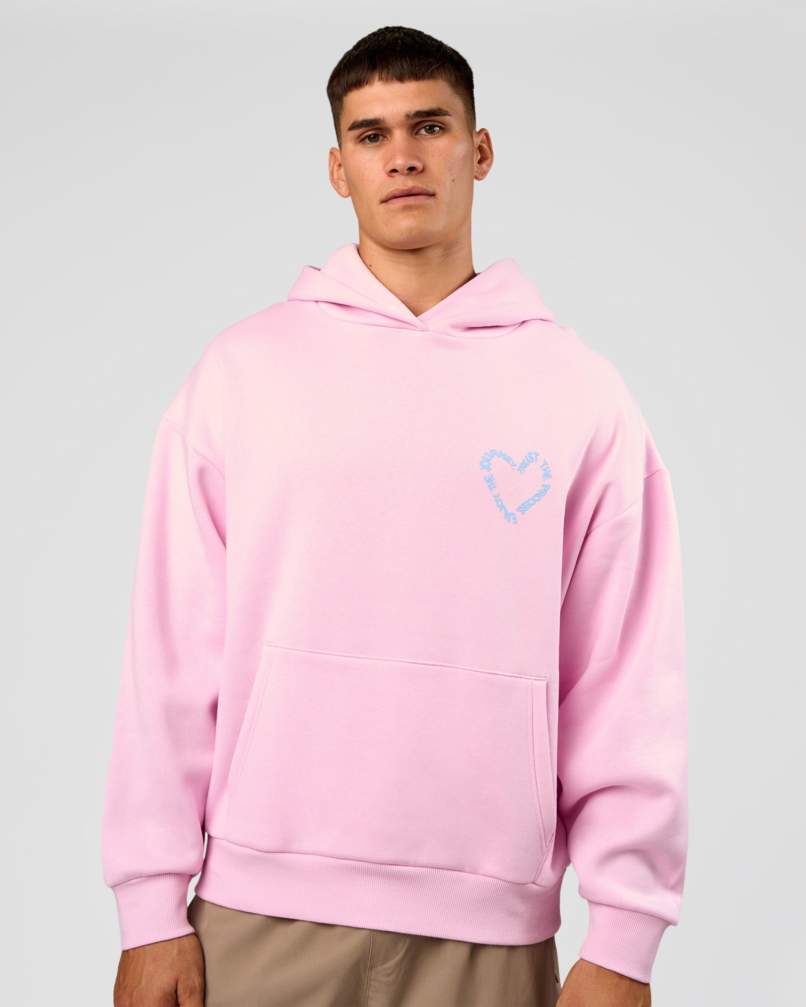 Unisex Love The Process Oversize Hoodie - Marshmallow-Open Air | LSKD