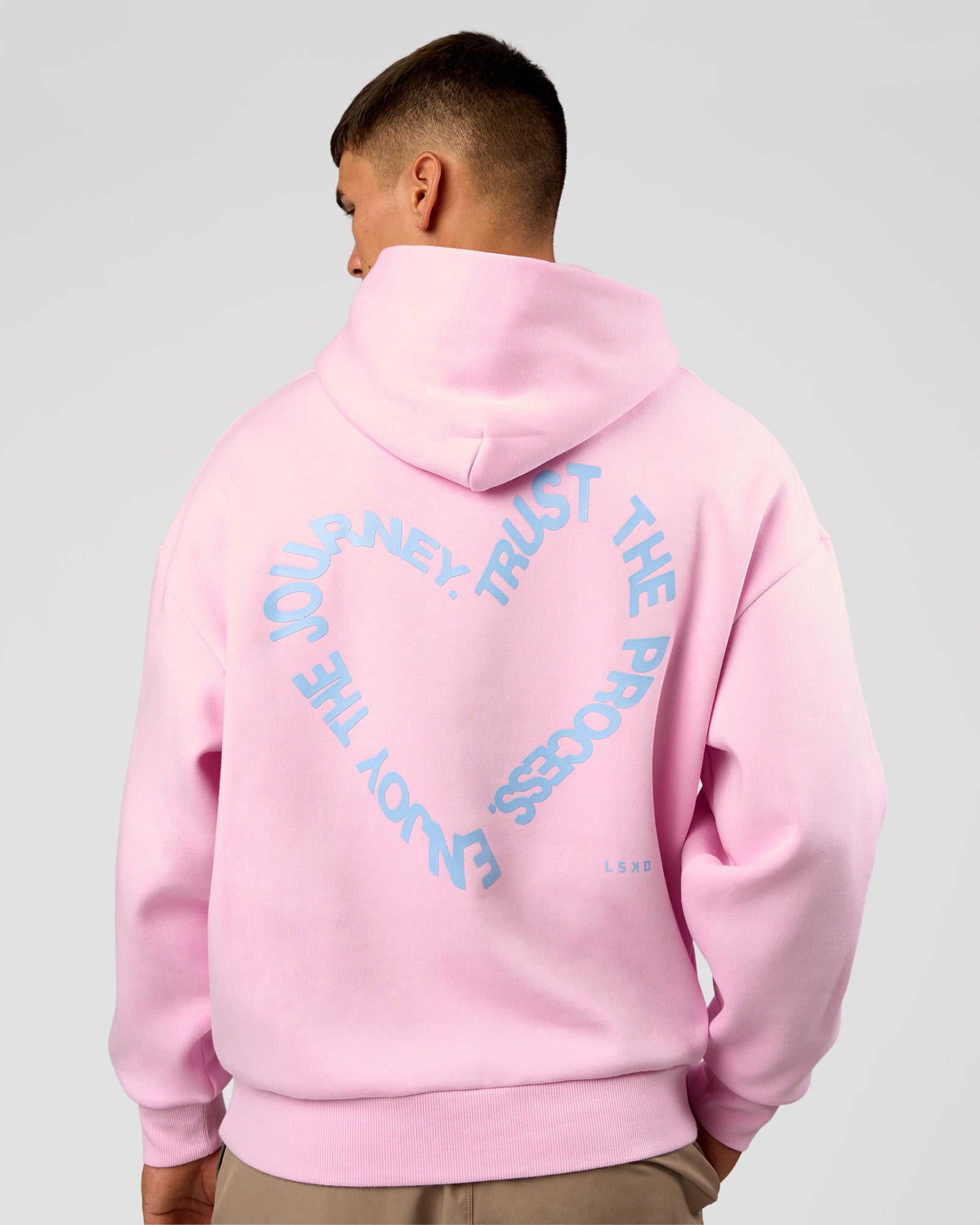 Unisex Love The Process Oversize Hoodie - Marshmallow-Open Air | LSKD