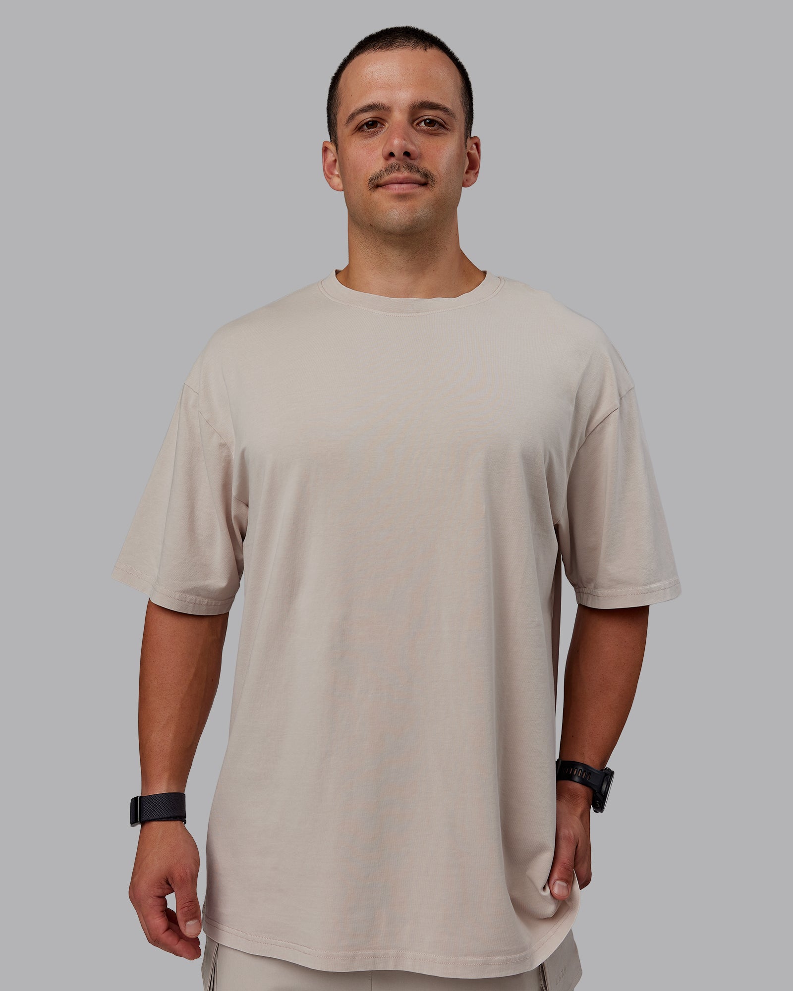 Set The Standard Washed FLXCotton Oversized Tee - Shale Beige – LSKD