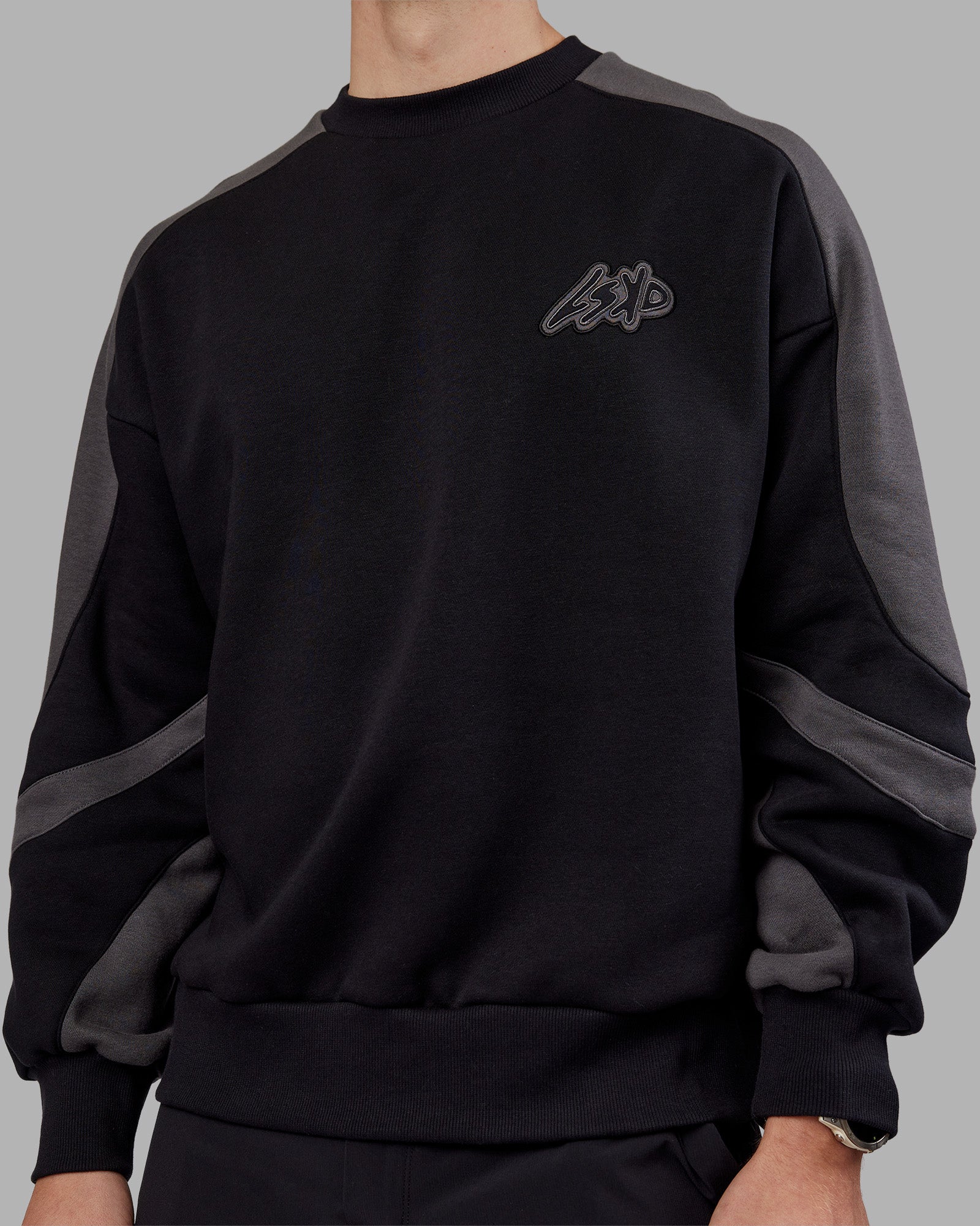 トップス VOAAOV OVERSIZED SWEAT BLACK ManxiVoo-Zip-Hoodie-Women-