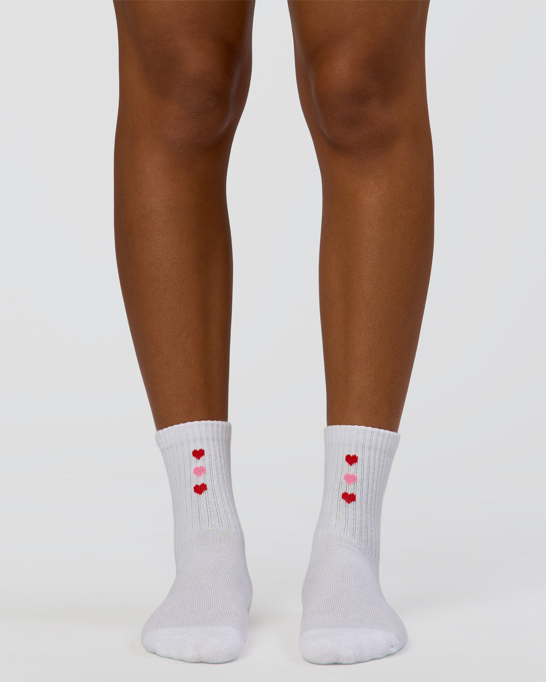 Love Steps Mini Quarter Socks - White-Marshmallow