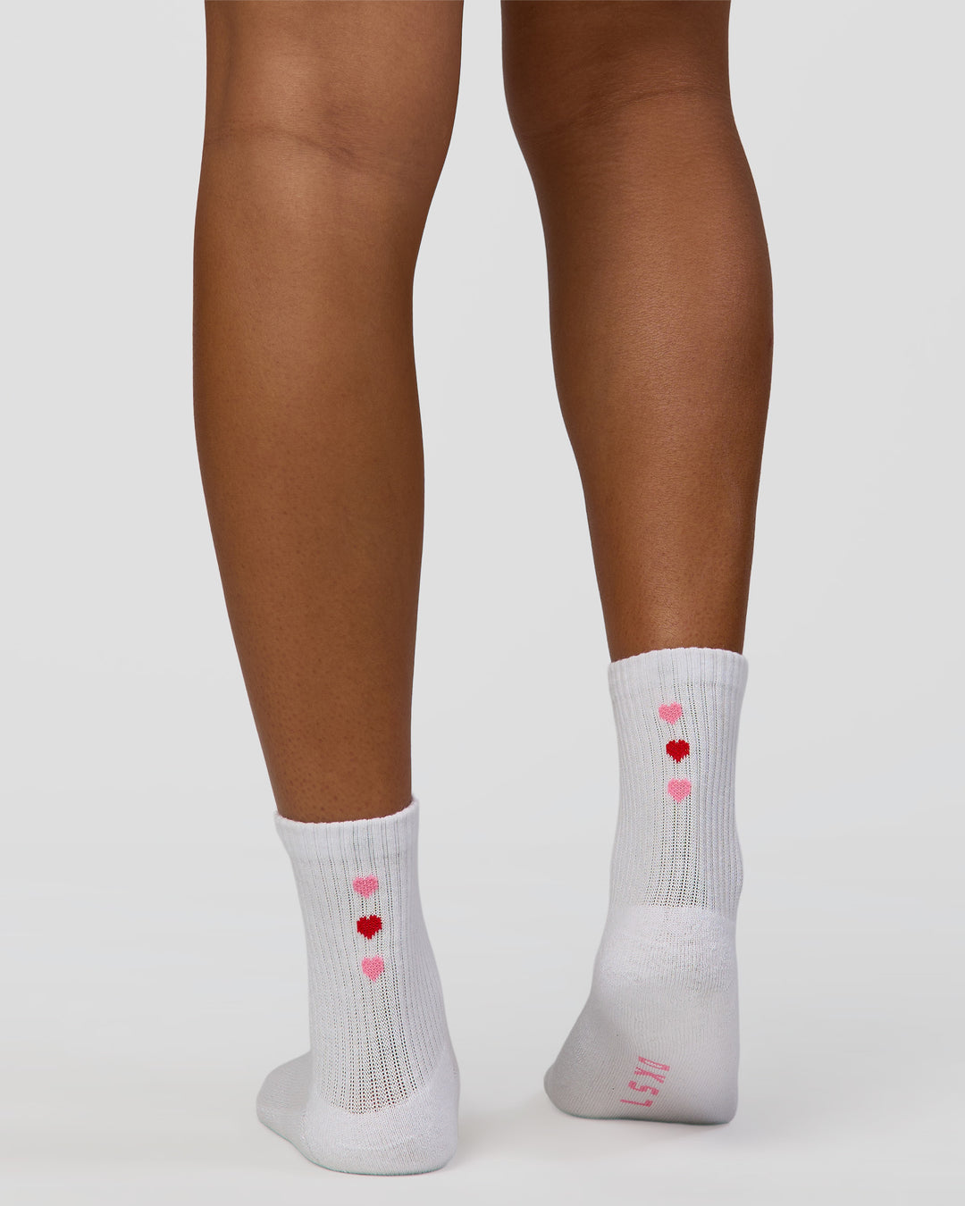 Love Steps Mini Quarter Socks - White-Marshmallow