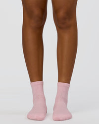 Love The Process Quarter Socks - Marshmallow-White