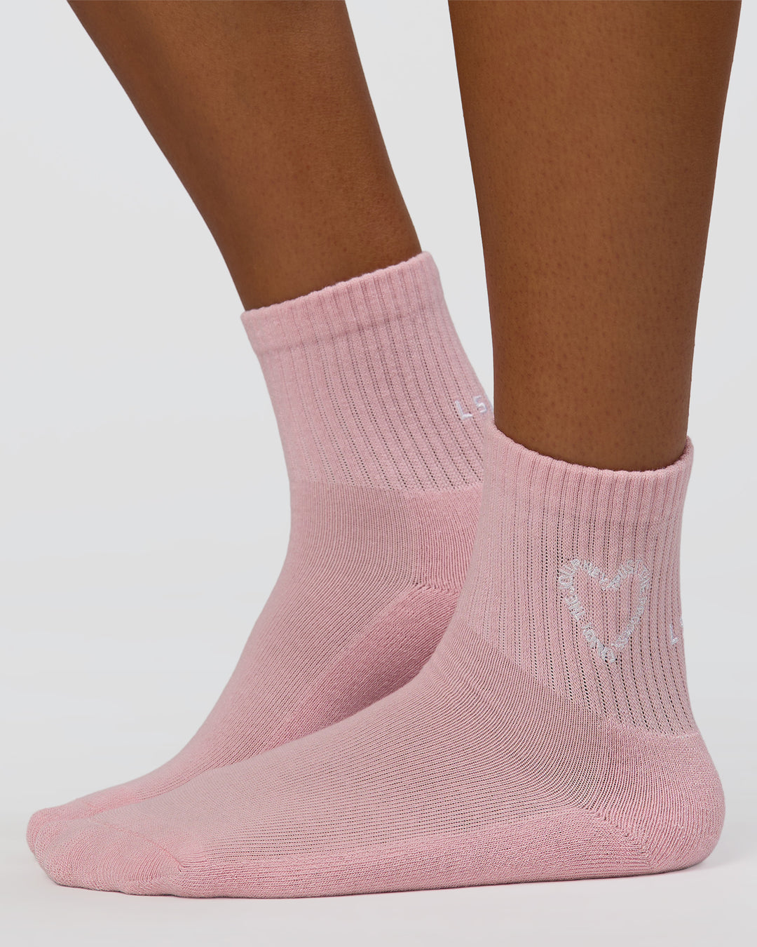 Love The Process Quarter Socks - Marshmallow-White