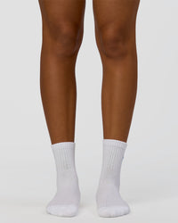 Love The Process Quarter Socks - White-Open Air
