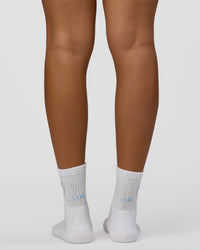 Love The Process Quarter Socks - White-Open Air
