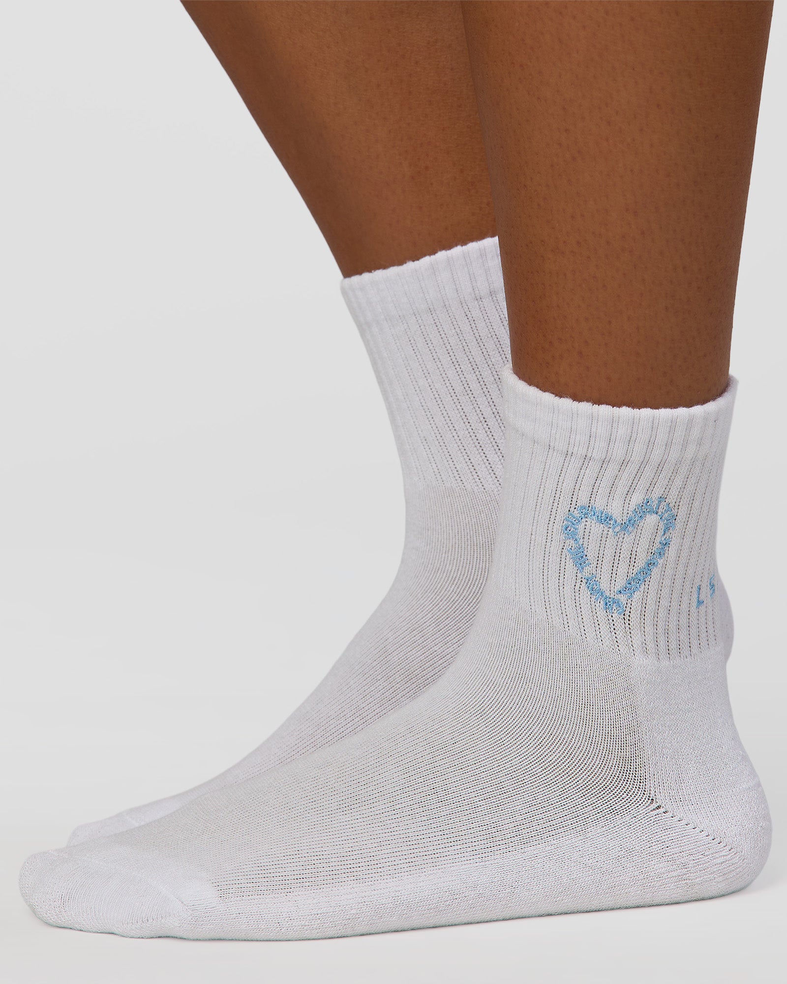 Love The Process Quarter Socks - White-Open Air
