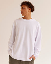 AfterDark ZeroCrease Long Sleeve Tee - White
