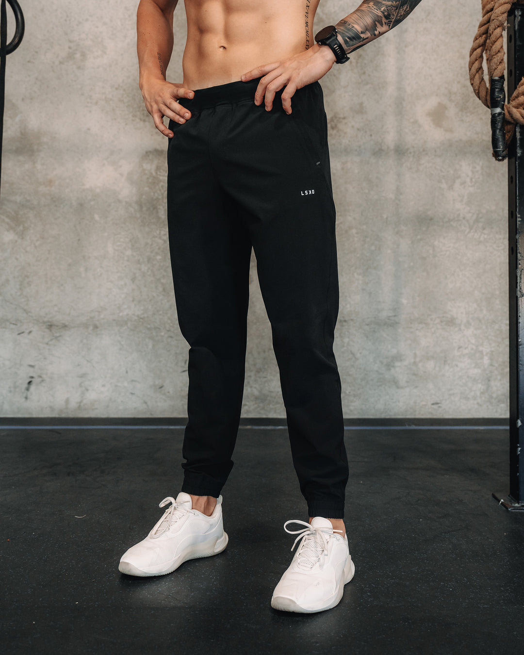 Man wearing Lift Jogger - Black | Model: | Size:M