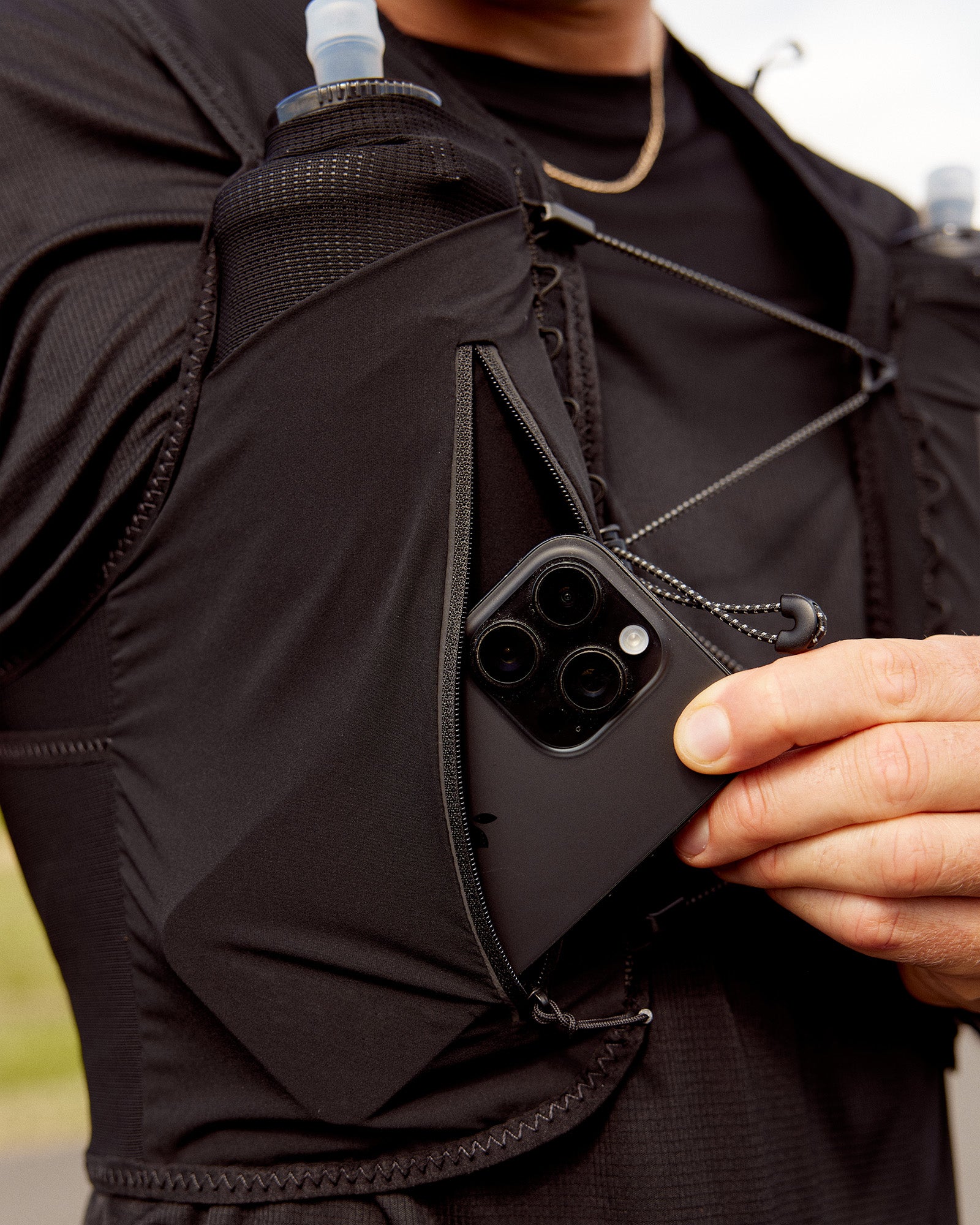 Reflective Zipper Pockets