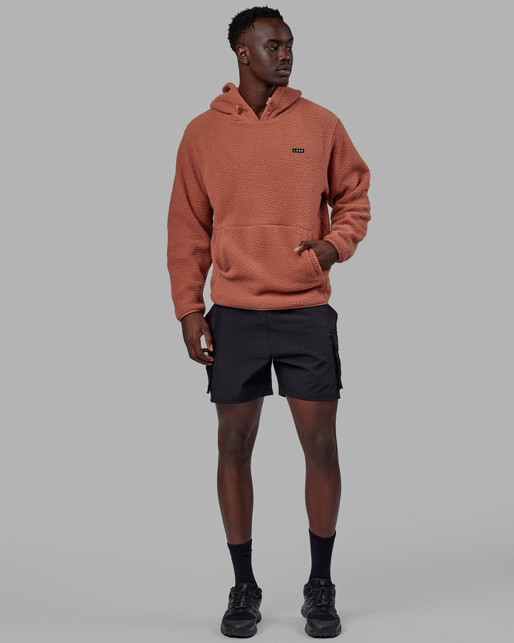 Man wearing Unisex Alpine Hoodie - Cedar Wood