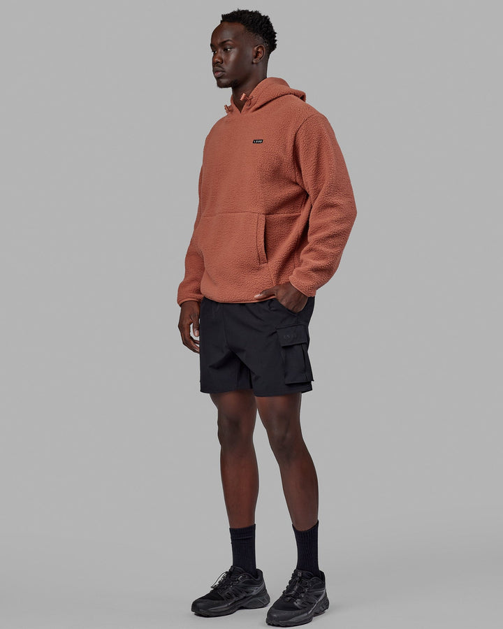 Man wearing Unisex Alpine Hoodie - Cedar Wood