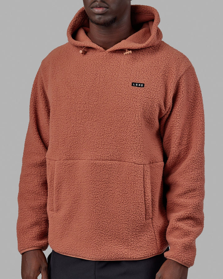 Man wearing Unisex Alpine Hoodie - Cedar Wood