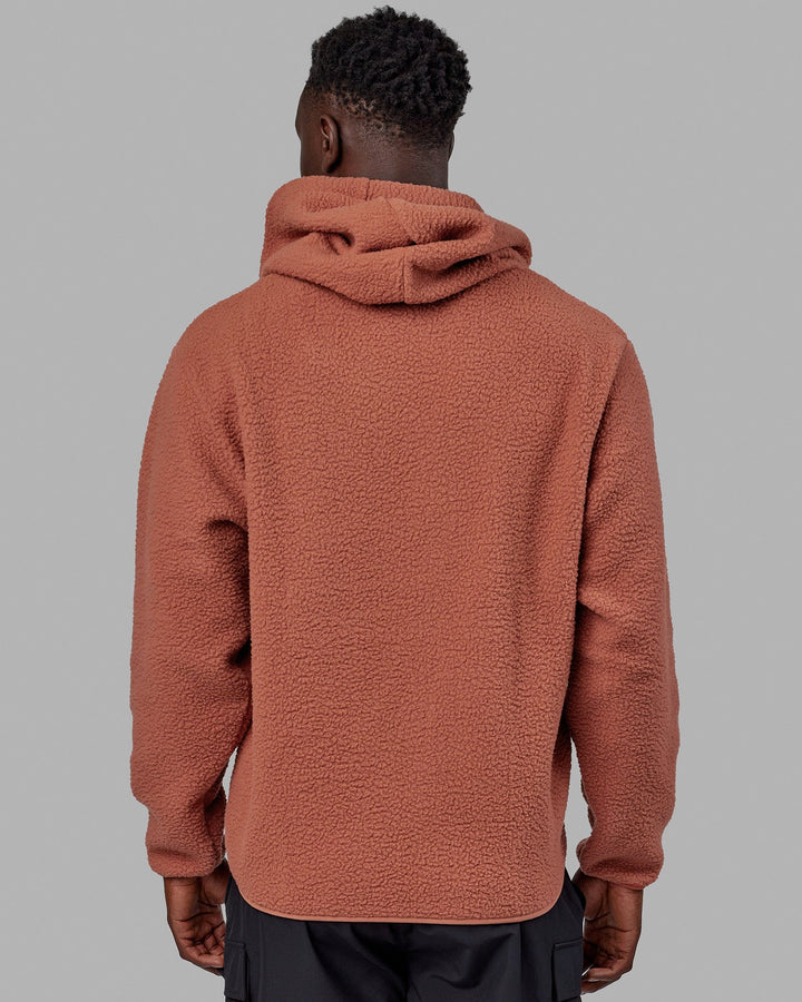 Man wearing Unisex Alpine Hoodie - Cedar Wood