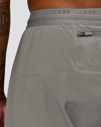 Man wearing Pace 5" Lined Ripstop Short - Storm Front | Model:Malebo | Size:M