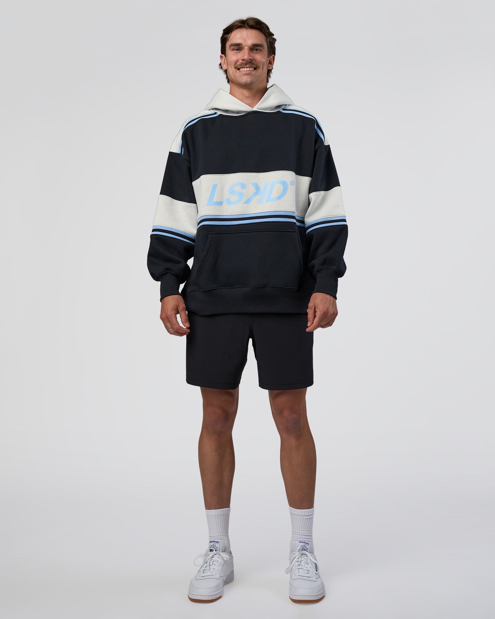 A-Team Oversized Hoodie - Caviar-Open Air | LSKD