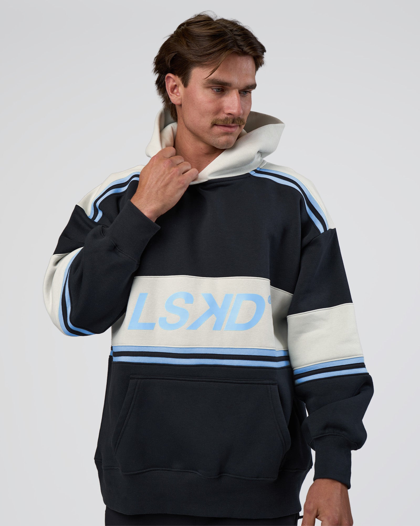 A-Team Oversized Hoodie - Caviar-Open Air | LSKD
