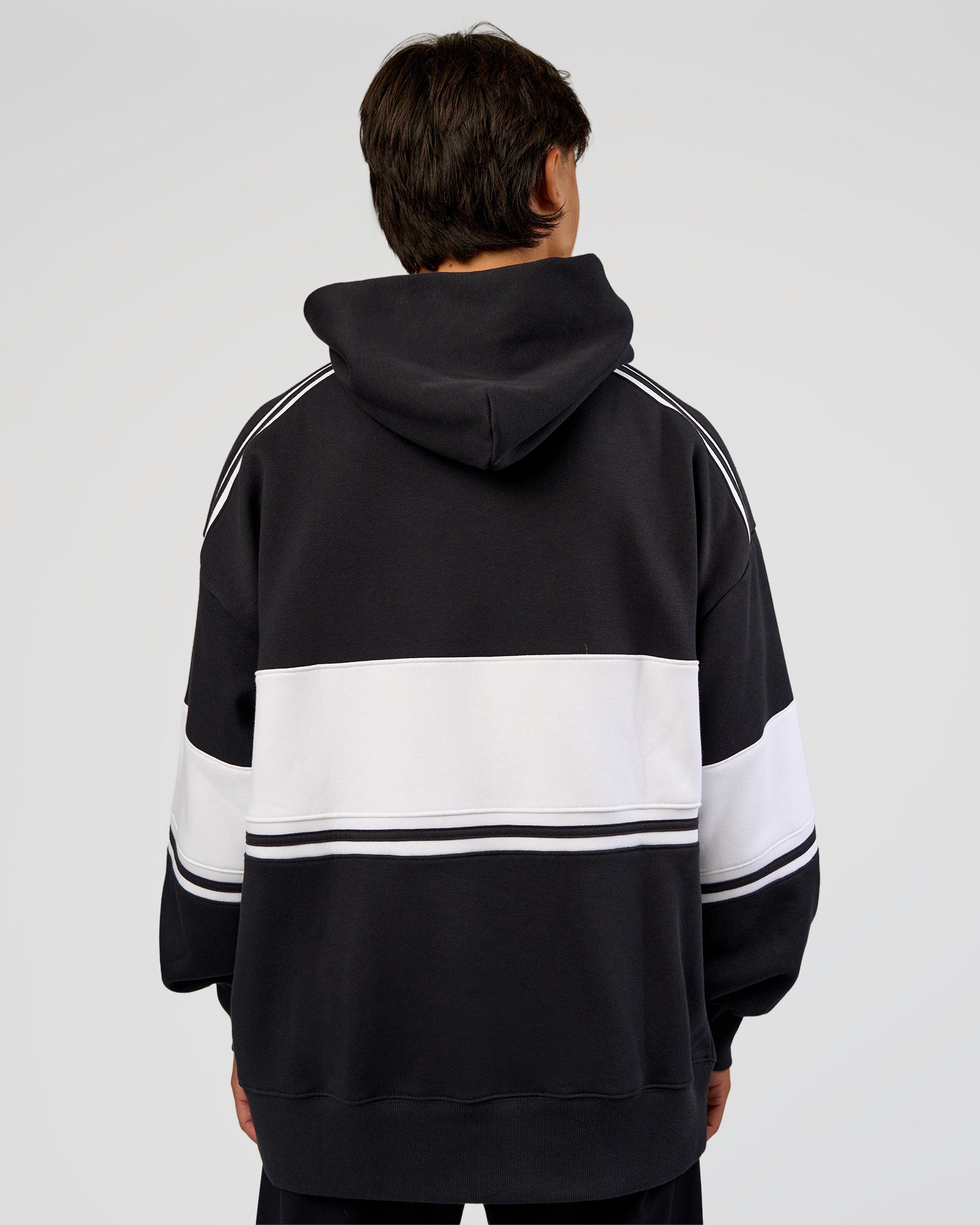 A-Team Oversized Hoodie - Caviar-White | LSKD