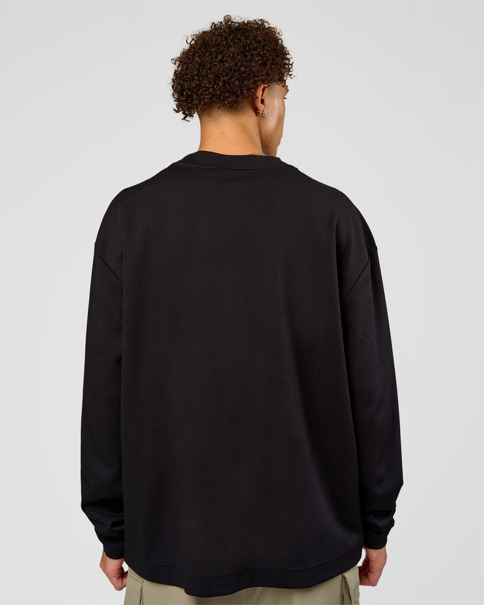 AfterDark ZeroCrease Long Sleeve Tee - Black | LSKD