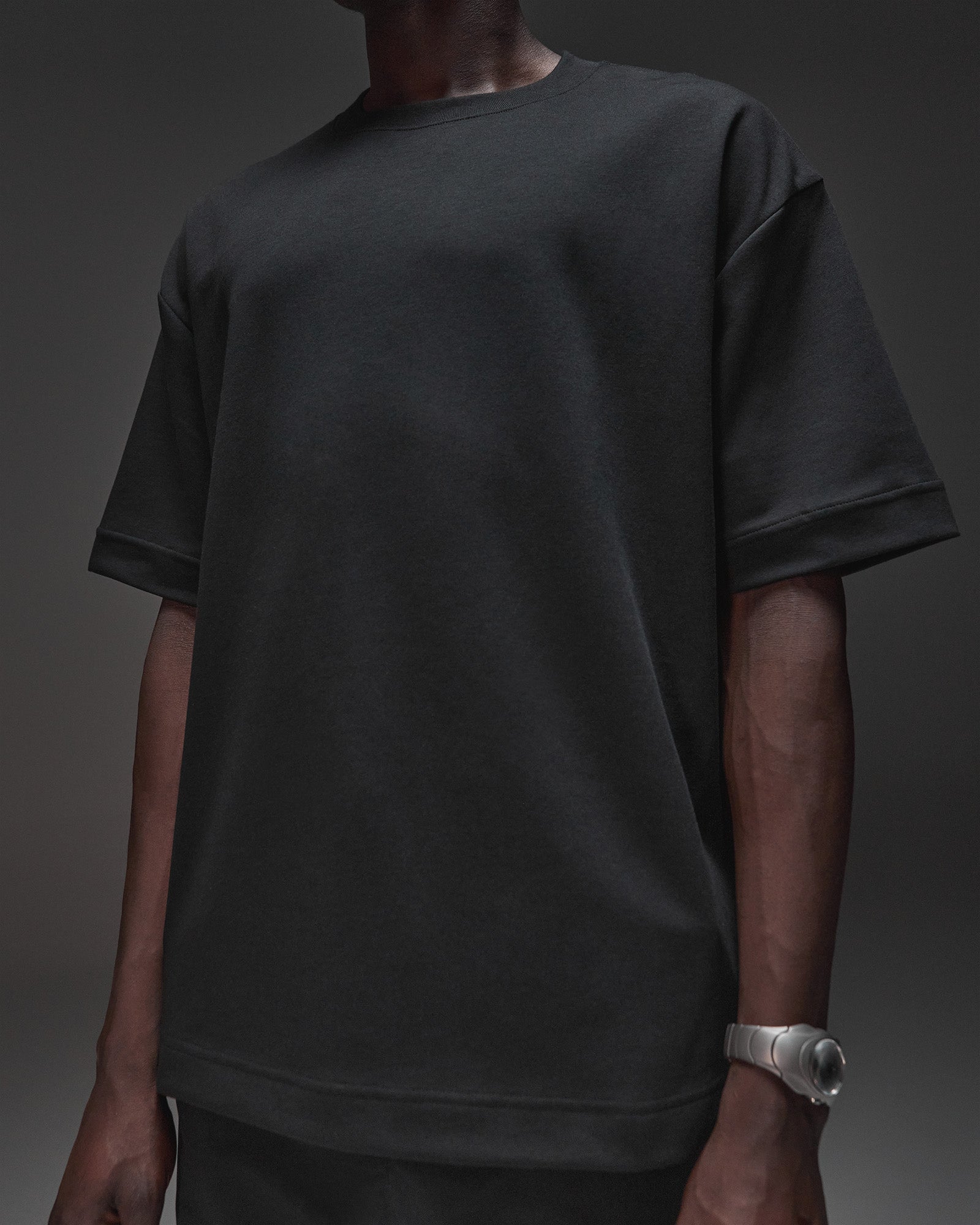 AfterDark ZeroCrease Oversized Tee - Black | LSKD