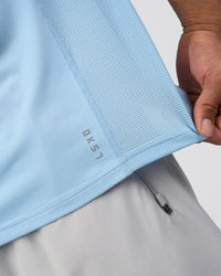 Man wearing AirTrack Tee - Open Air | Model:Daarian | Size:M