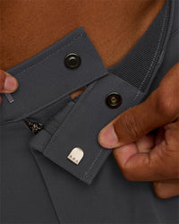 Man wearing All Day ZeroCrease™ Wide Leg Pant - Dark Storm | Model:Malebo | Size:M