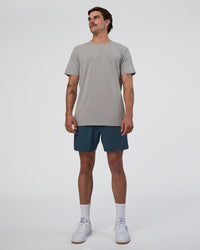 Man wearing Base FLXCotton Tee - Alloy Washed | Model:Konnor | Size:M
