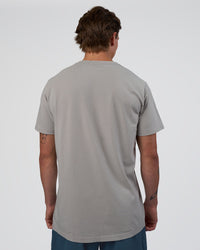 Man wearing Base FLXCotton Tee - Alloy Washed | Model:Konnor | Size:M