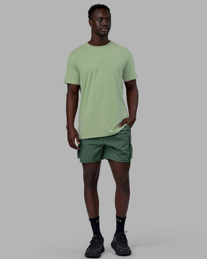Base FLXCotton Tee - Green Fig