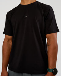 Base Heavyweight FLXCotton Tee Regular Fit -8cm - Black