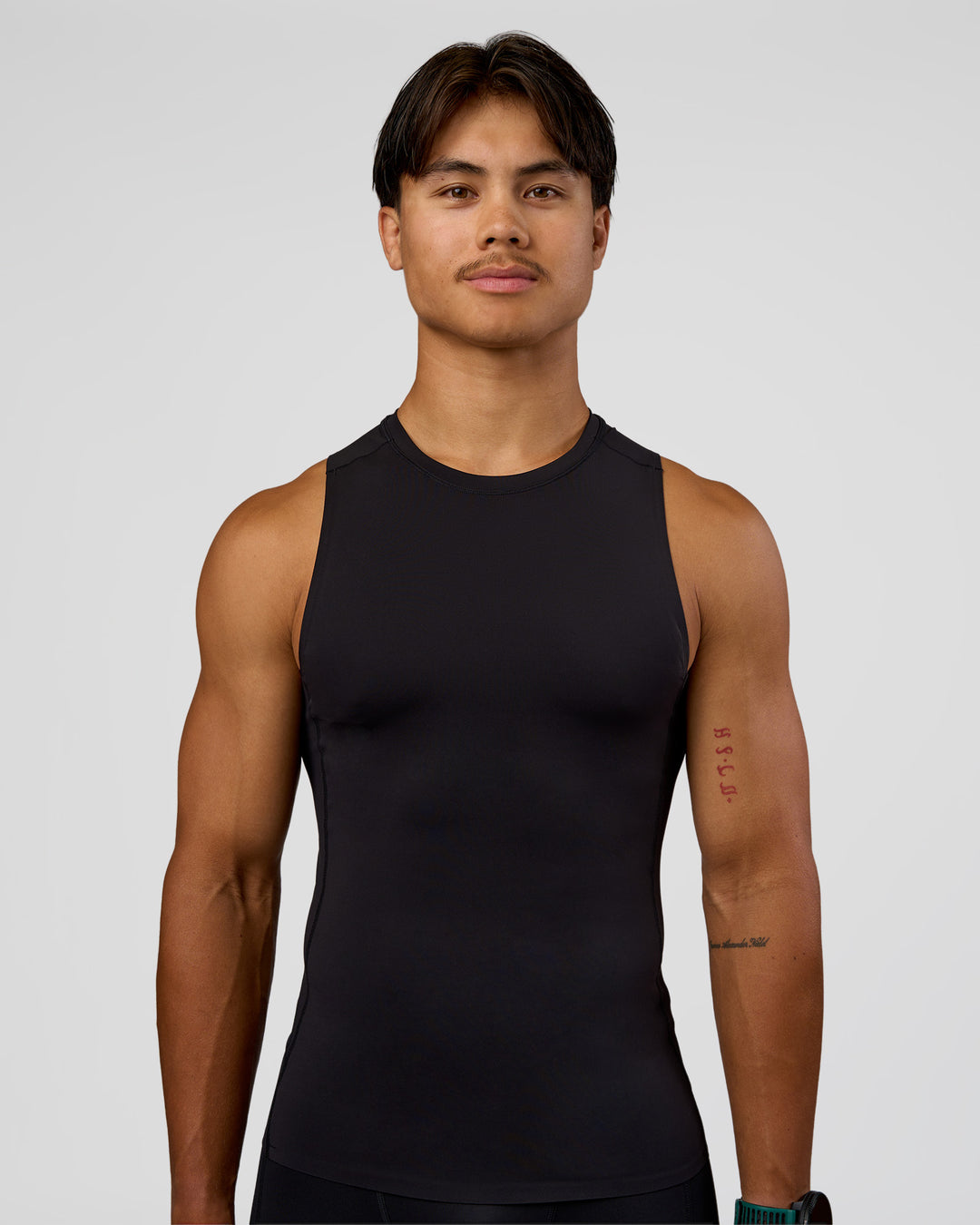 Man wearing BaseTech Tank - Black | Model:George | Size:M