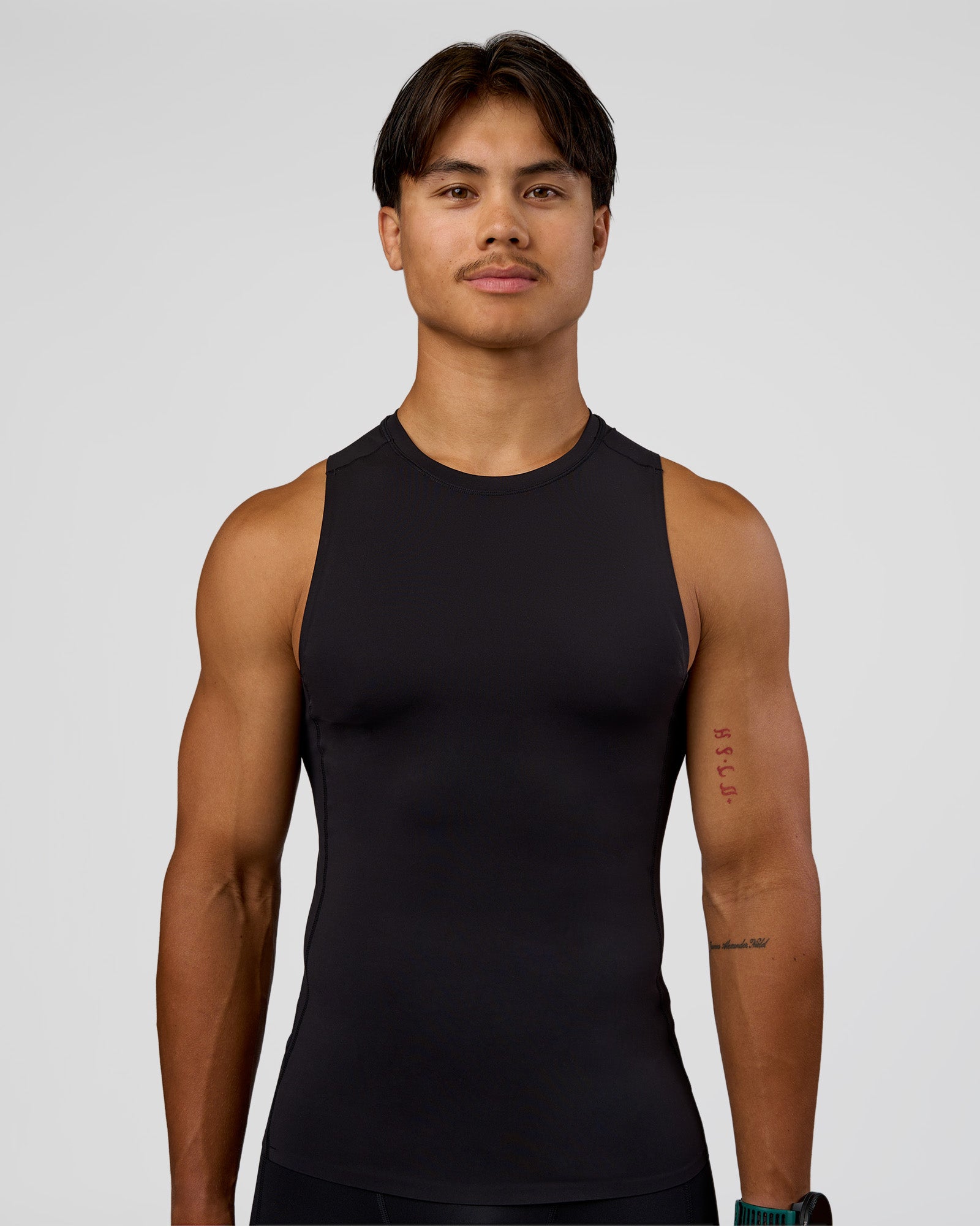 Man wearing BaseTech Tank - Black | Model:George | Size:M