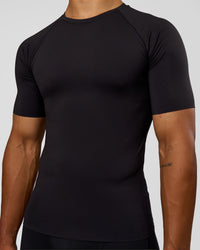 Man wearing BaseTech Tee - Black | Model:George | Size:M