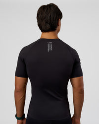 Man wearing BaseTech Tee - Black | Model:George | Size:M