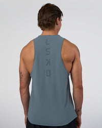 Man wearing Cadence Swift Tank - Blue Mirage | Model:Konnor | Size:M