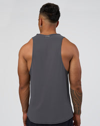 Man wearing Cadence Tank - Dark Storm | Model:Daarian | Size:M